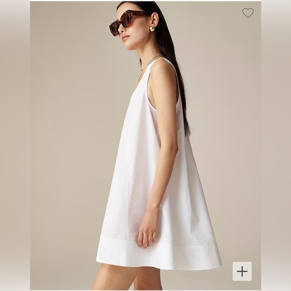 NWT J.CREW Size L Women’s Black Scoopneck shift dress in cotton poplin - - Picture 13 of 13